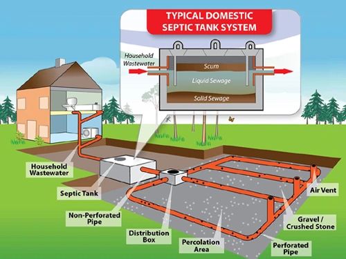 Typical Domestic Septic Tank System Typical Domestic Septic Tank System