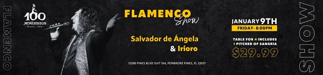Flamenco Show 9th January in Pembroke Pines