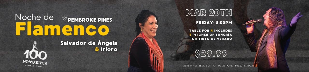 Flamenco Show PEMBROKE PINES MARCH 20TH FRIDAY 8PM