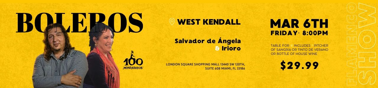 Flamenco Show WEST KENDALL MARCH 6TH, FRIDAY 8PM.