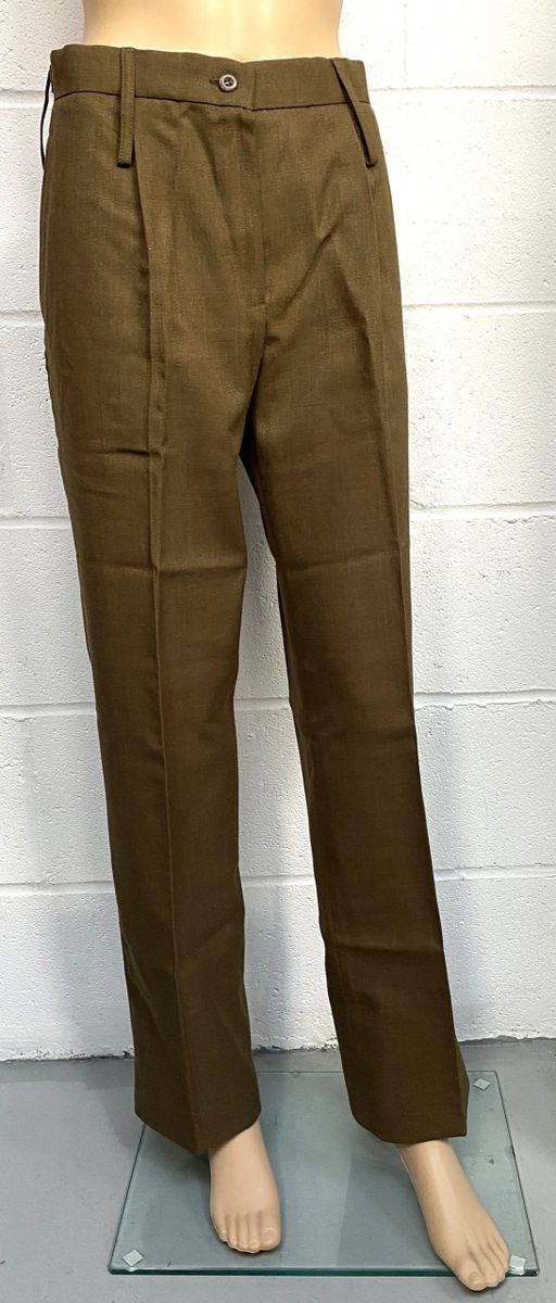 British Army Issue Woman's Brown FAD Barrack Dress Uniform Slacks