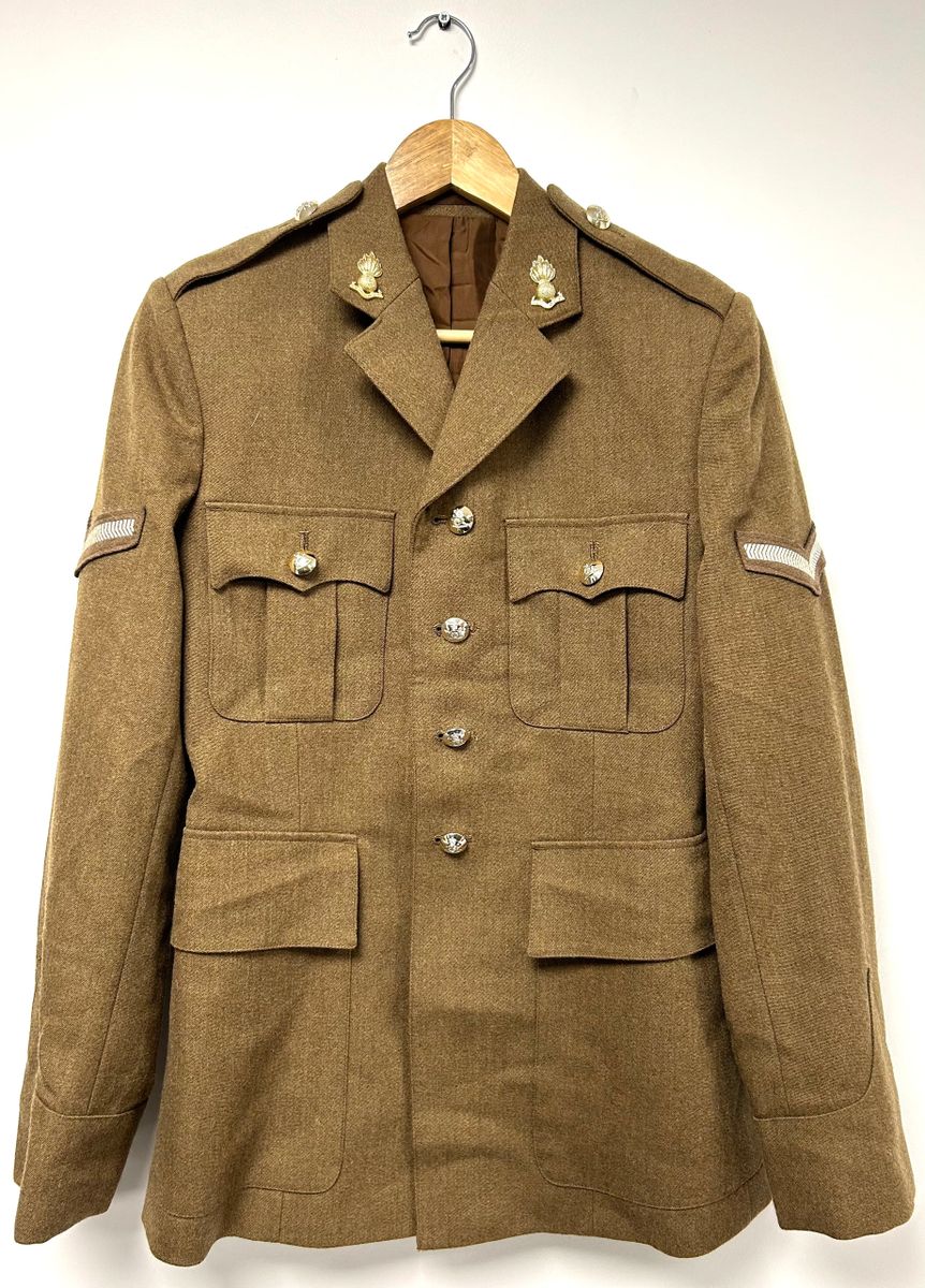 Veste D'Uniforme Britannique FAD No2 - Taille Standard, Sans Ceinture - État Occasion Correct
