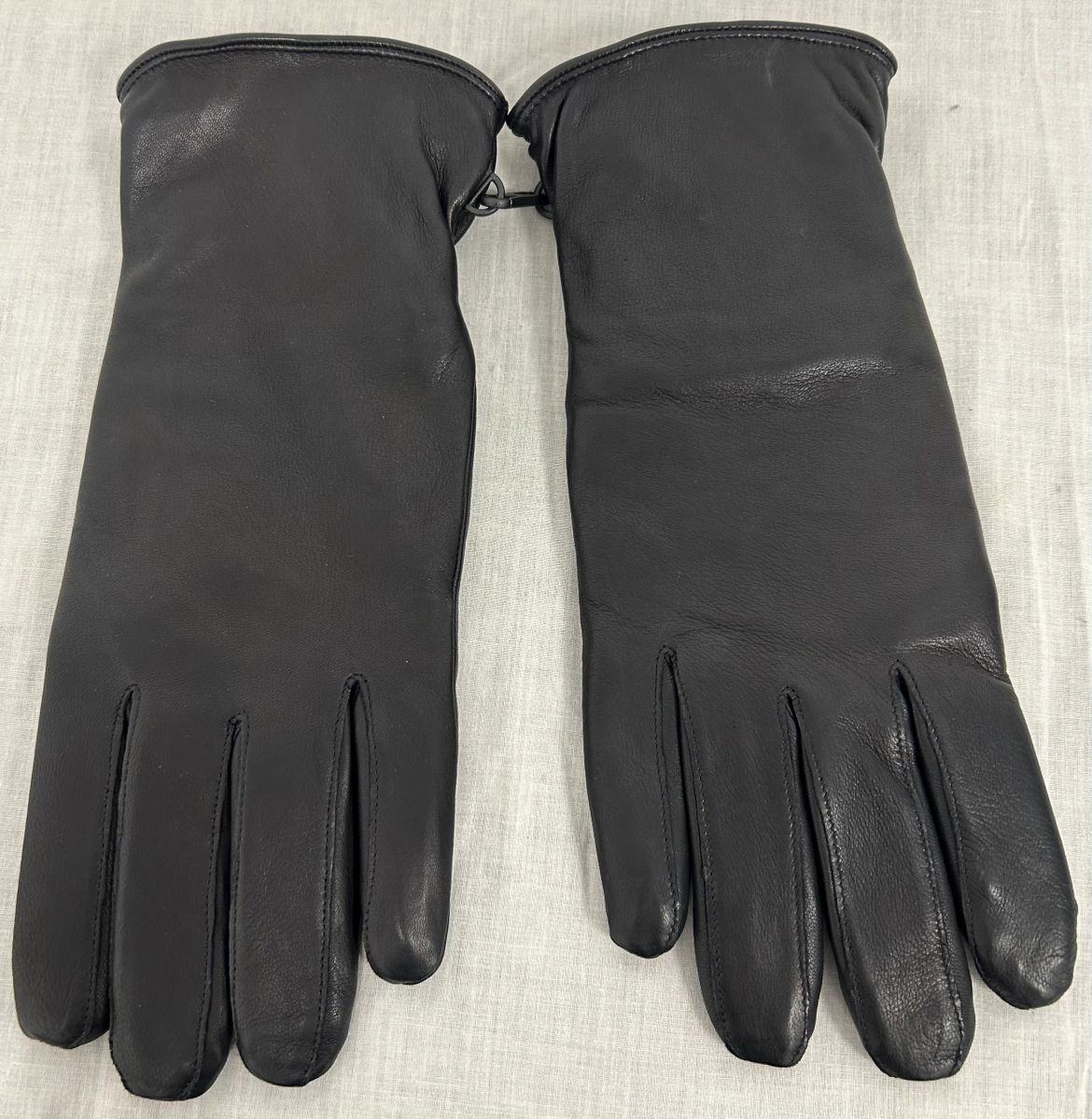 British Military Issue Black Leather Combat Gloves