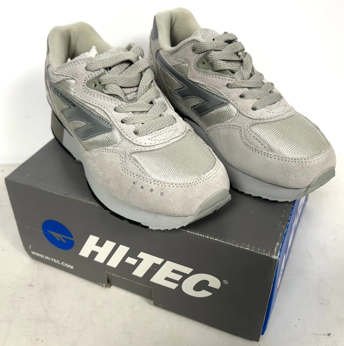 Grey Hi Tec Silver Shadow Size Shadow Original HI-TEC Retro 1980s
