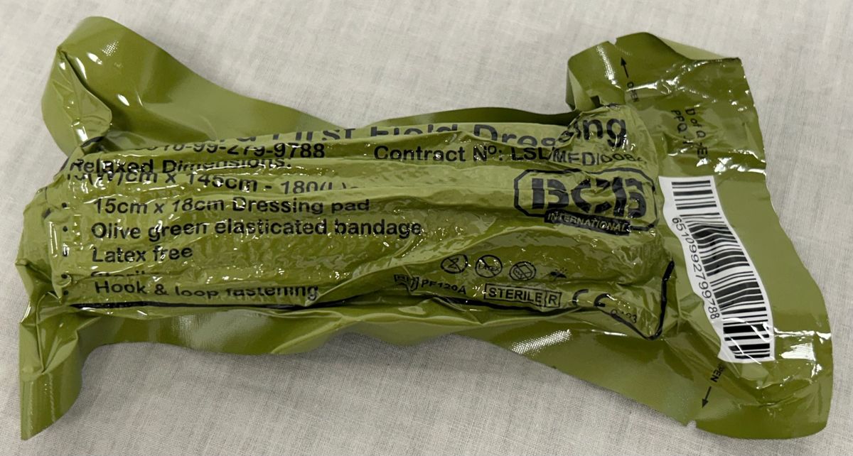 British Military Issue Sealed Emergency Standard First Field Dressing