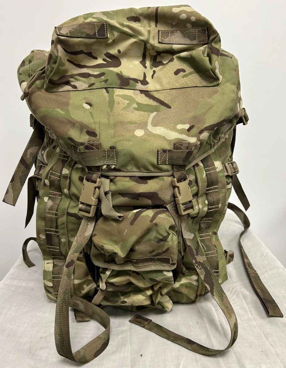 British Military Issue PLCE MTP Camouflage 90 Litre Short Back Bergen ...