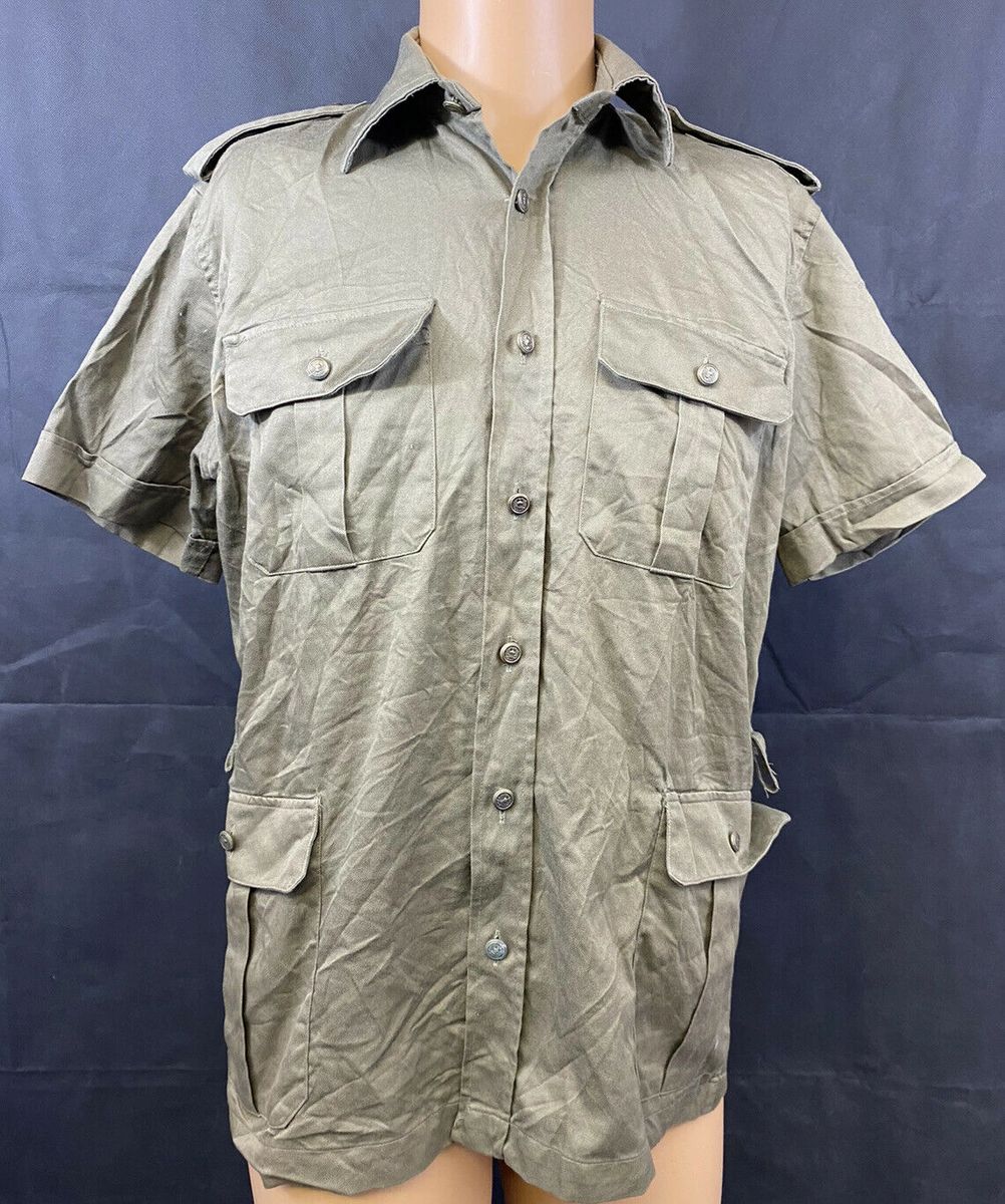 Italian Military Olive Green Safari Shirt