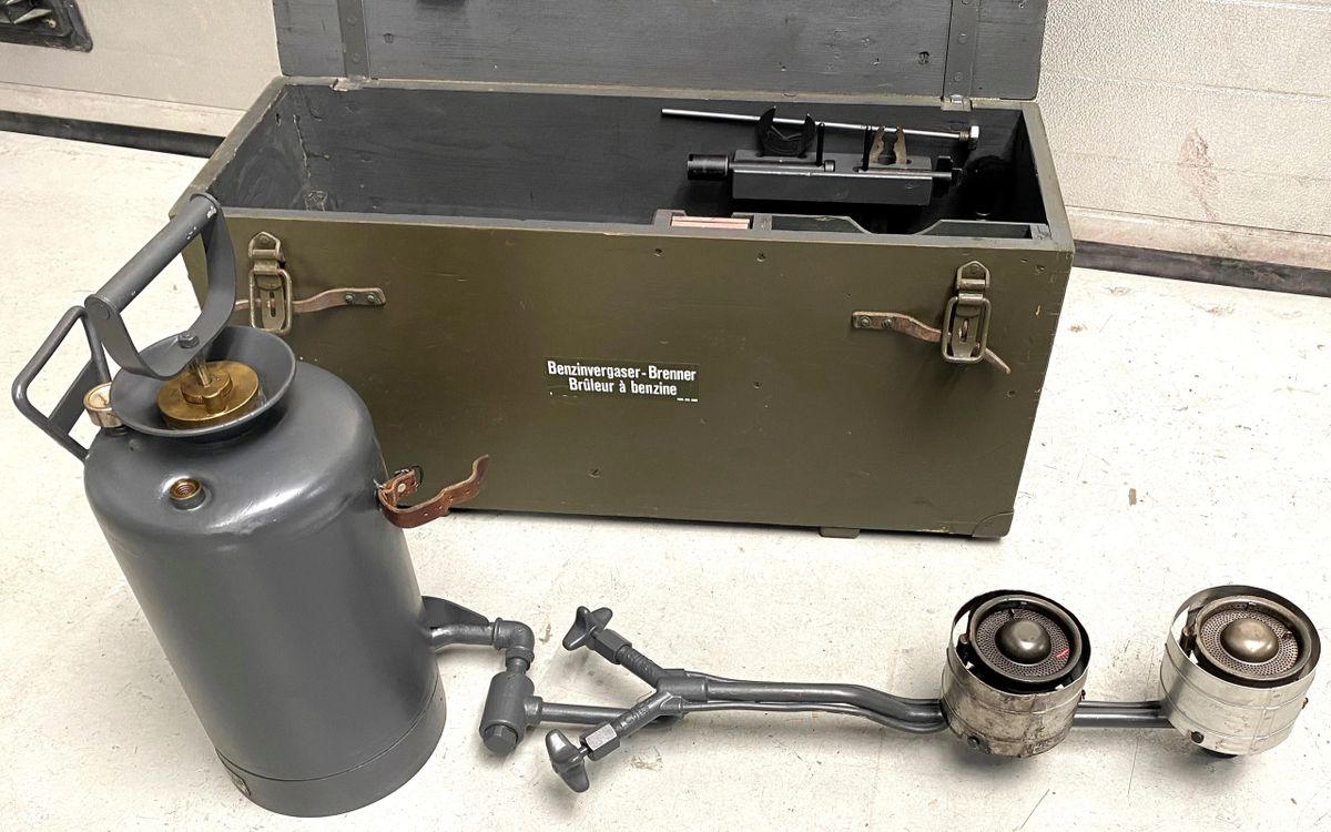 Swiss Military Issue Cased Two Hob Field Kitchen Stove Kit