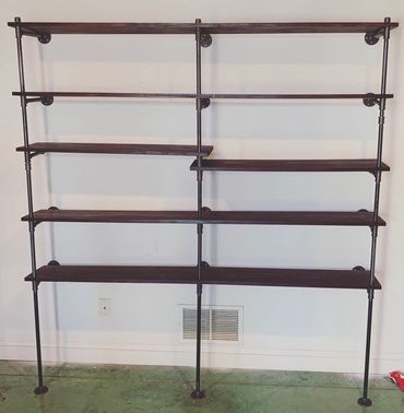 Custom collectibles display shelves by Gator Bill Furnishings.