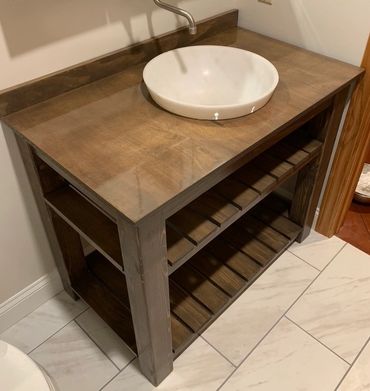 Custom Bathroom Vanity from Gator Bill Furnishings.