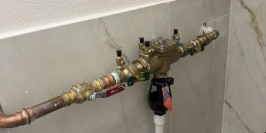 Image of a commercial backflow device.