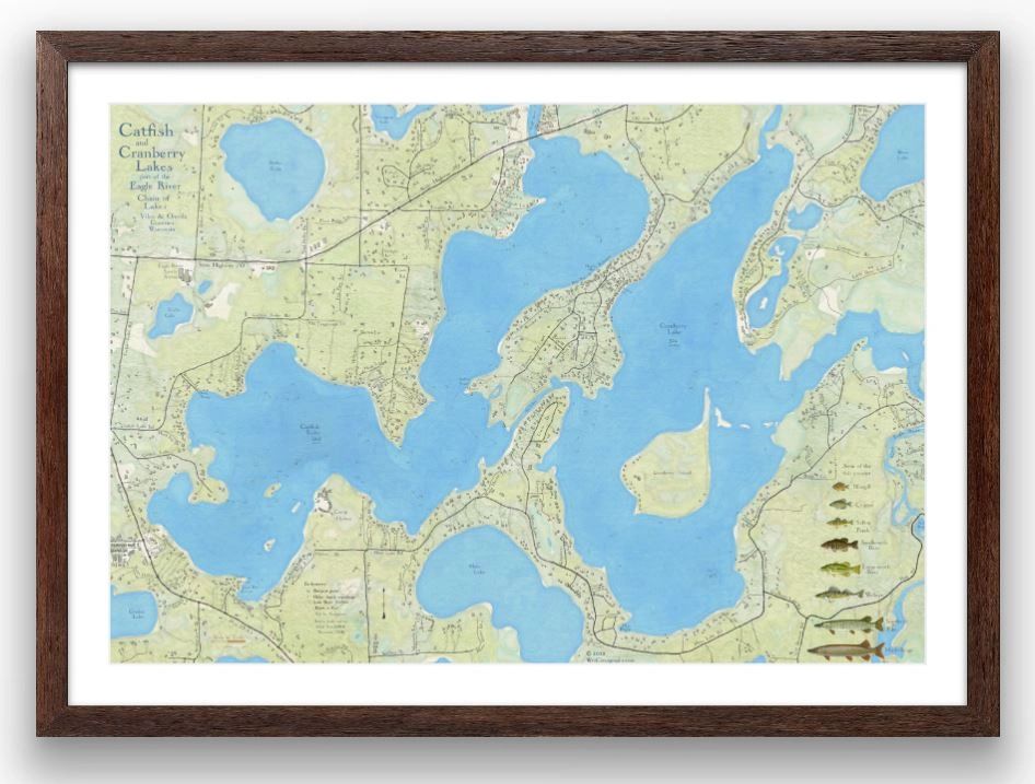 Catfish and Cranberry Lakes, part of the Eagle River Chain of Lakes