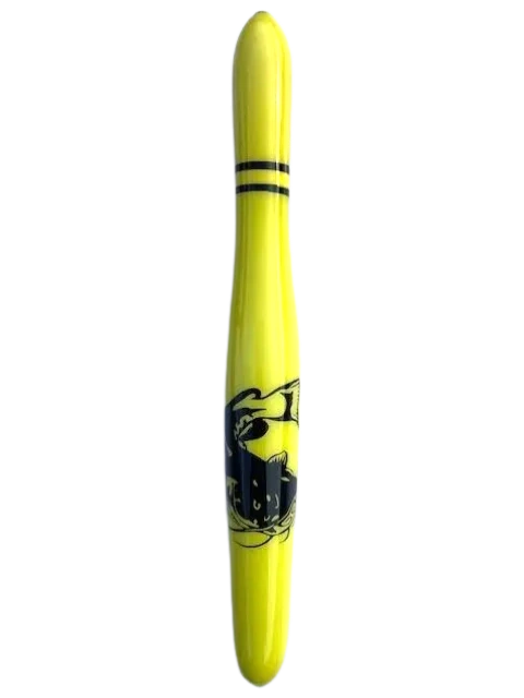 Custom 9 inch Regular Top Balsa Wood Float Bluegrass Bobber Weighted Model  # 301 Yellow Black Catfish
