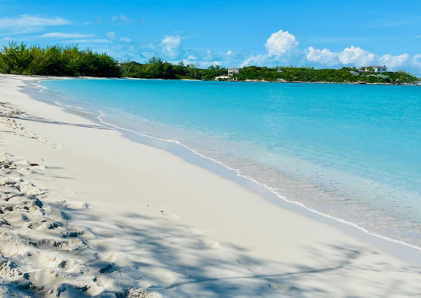 The beautiful Jolly Hall Beach, less than a 10 minute walk from the vacation properties. White sand,