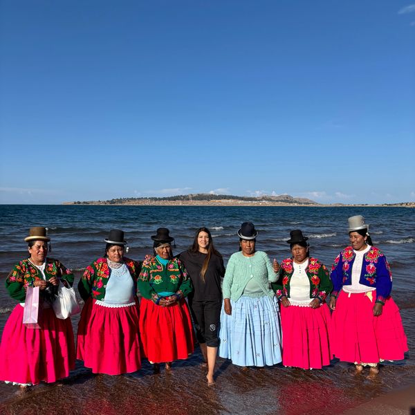 At the shores of Lake Titicaca with my favorite artisan women, following their rituals 