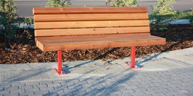 Lacombe Park Bench