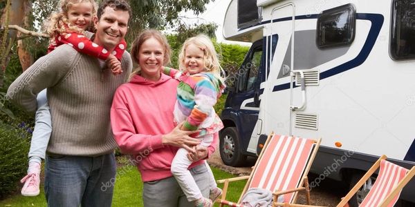 A family enjoying their home on the road.