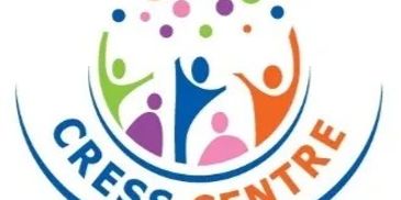 Logo of CRESS Centre with colorful human figures.