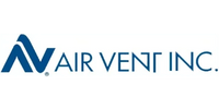 Air Vent Inc. logo in blue with stylized AV initials