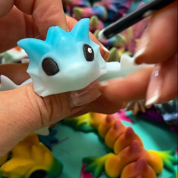 3d dragon, play doh