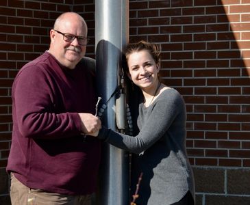 An awesome father daughter team