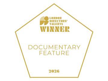 Award logo for documentary feature winner in 2026.