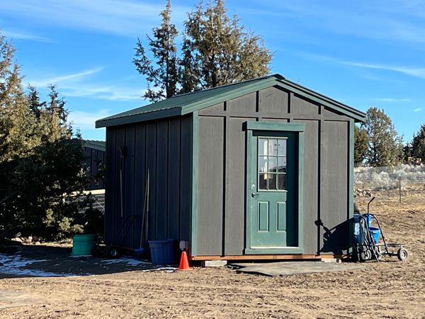 Grain storage for dry lot boarders.