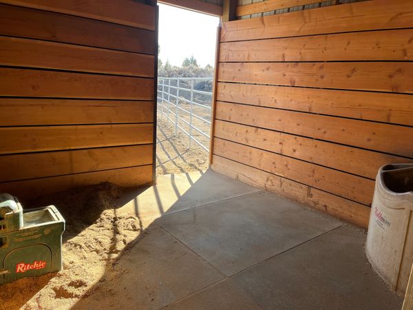 Stall on the south side of the bigger barn.