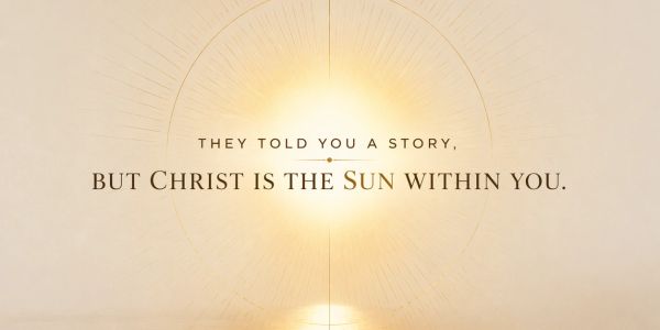 Inspirational quote about Christ being the inner sun.