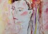 Madi Gras Girl,  pastel and pencil 18'' x 24''