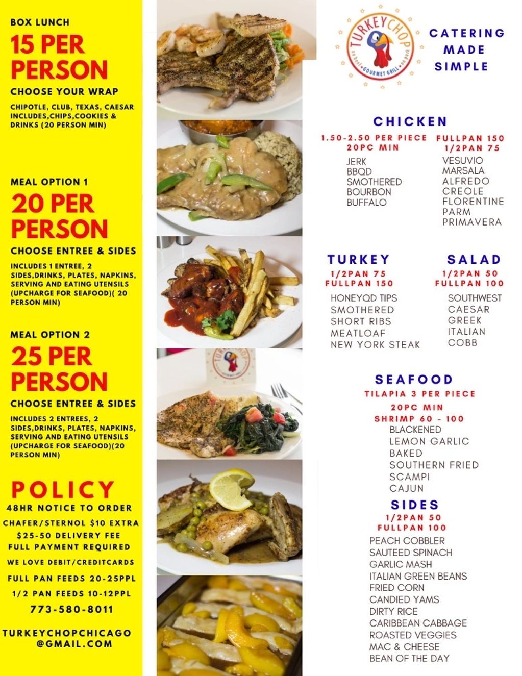 TurkeyChop Chicago Catering Services