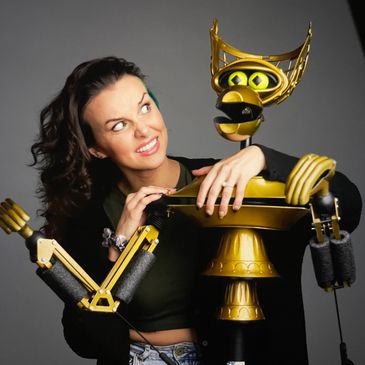 Kelsey and Crow T. Robot