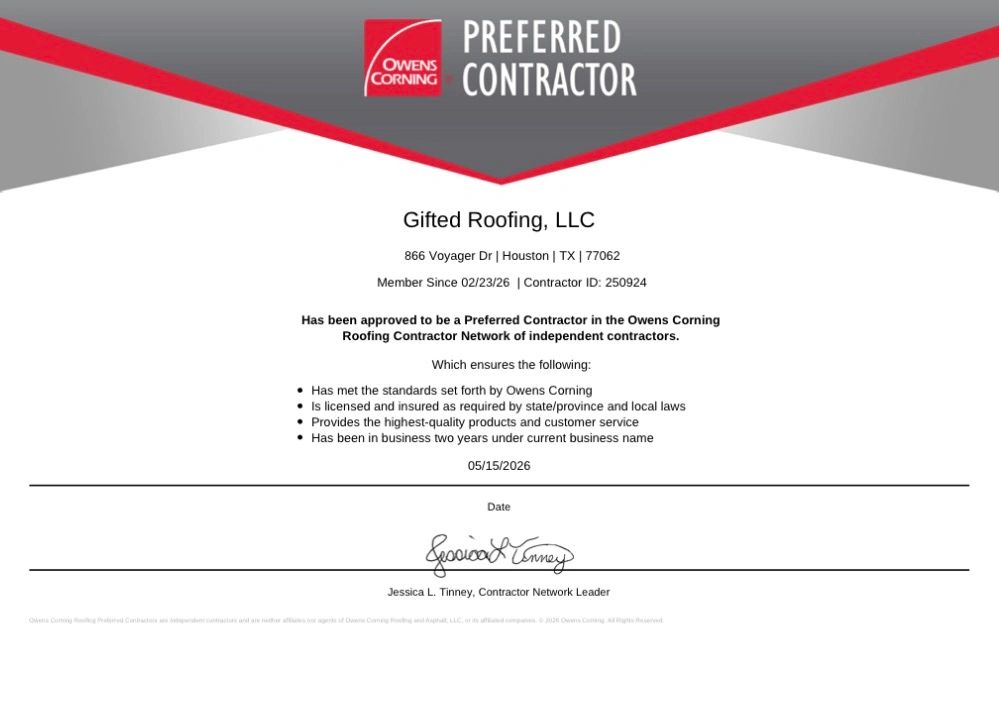 Owens Corning Preferred Contractor Program 