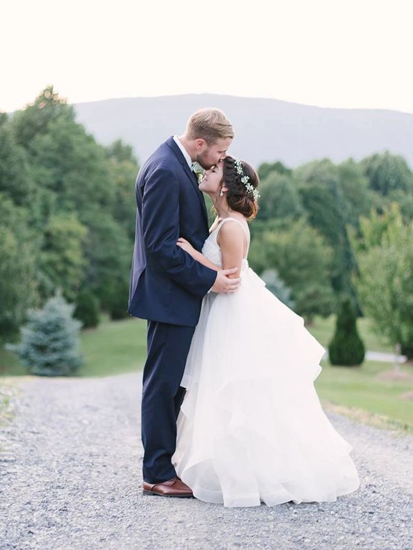 Wedding day in the mountains of Virginia