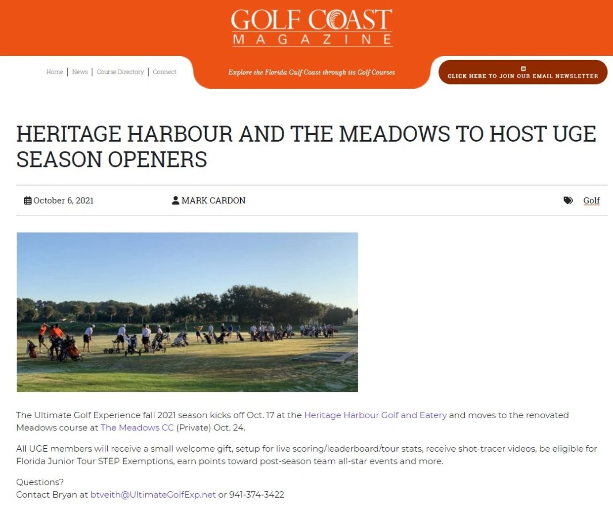 Fall2021-Winter2022 | West Coast of FL Jr. & College Prep Golf Tour