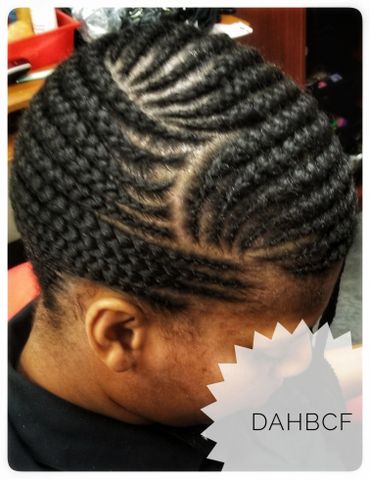 knotless side design cornrows ,conrows,lemonade,tribal braids