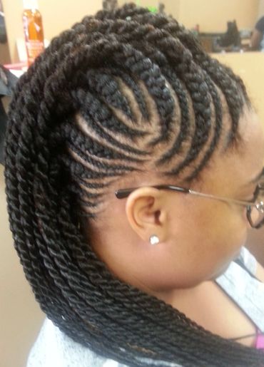 conrows twist,kinky twist ghana braids