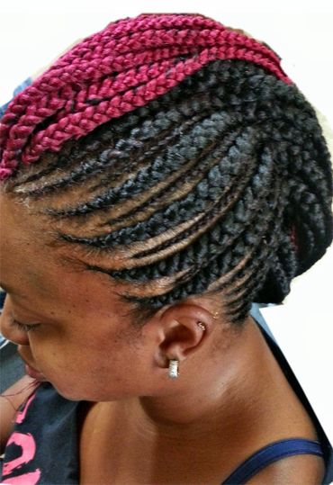 Cornrows single Mohawk ,beautifull braids,glamor conrows