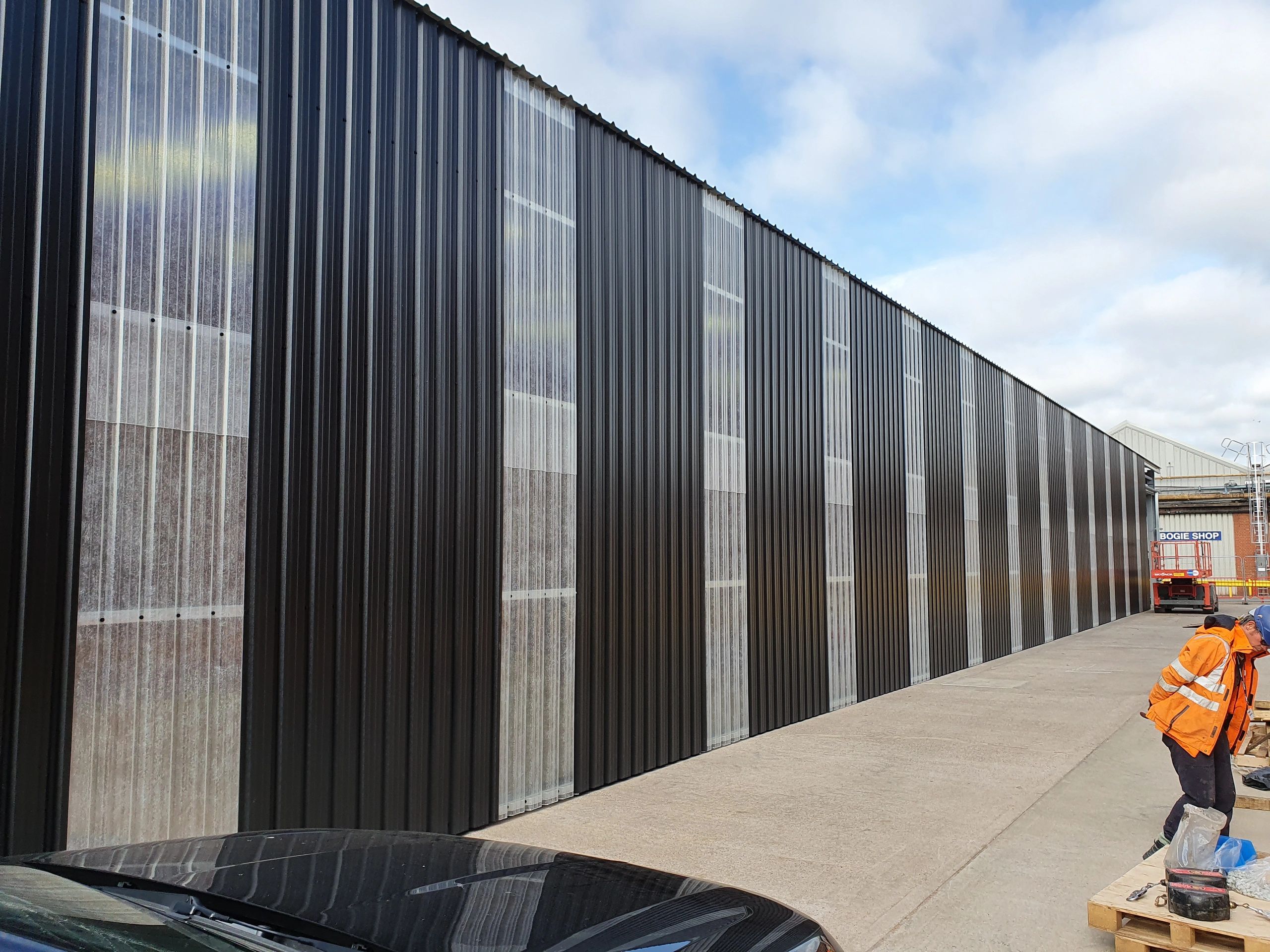 factory extension cladding