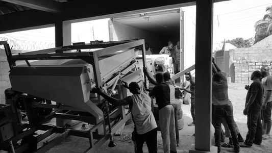 Taking delivery of our brand new 7 tons an hour sesame seeds cleaning machine. Sesame seeds Nigeria