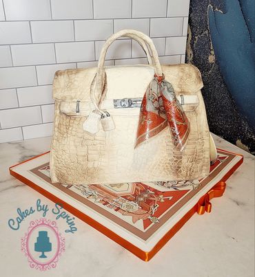 Hermes Himalayan Birkin Bag Cake