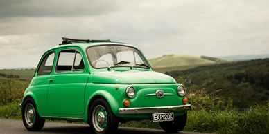 Silent classics  - small Fiat 500 converted with an electric engine and now for sale 
