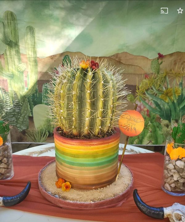 3D Cactus cake 
