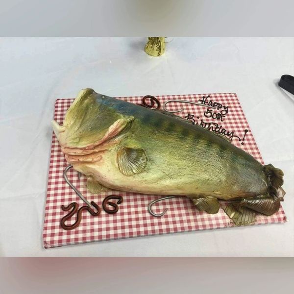 Large mouth Bass cake