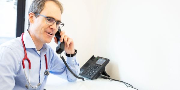 Dr. McCabe answers phone