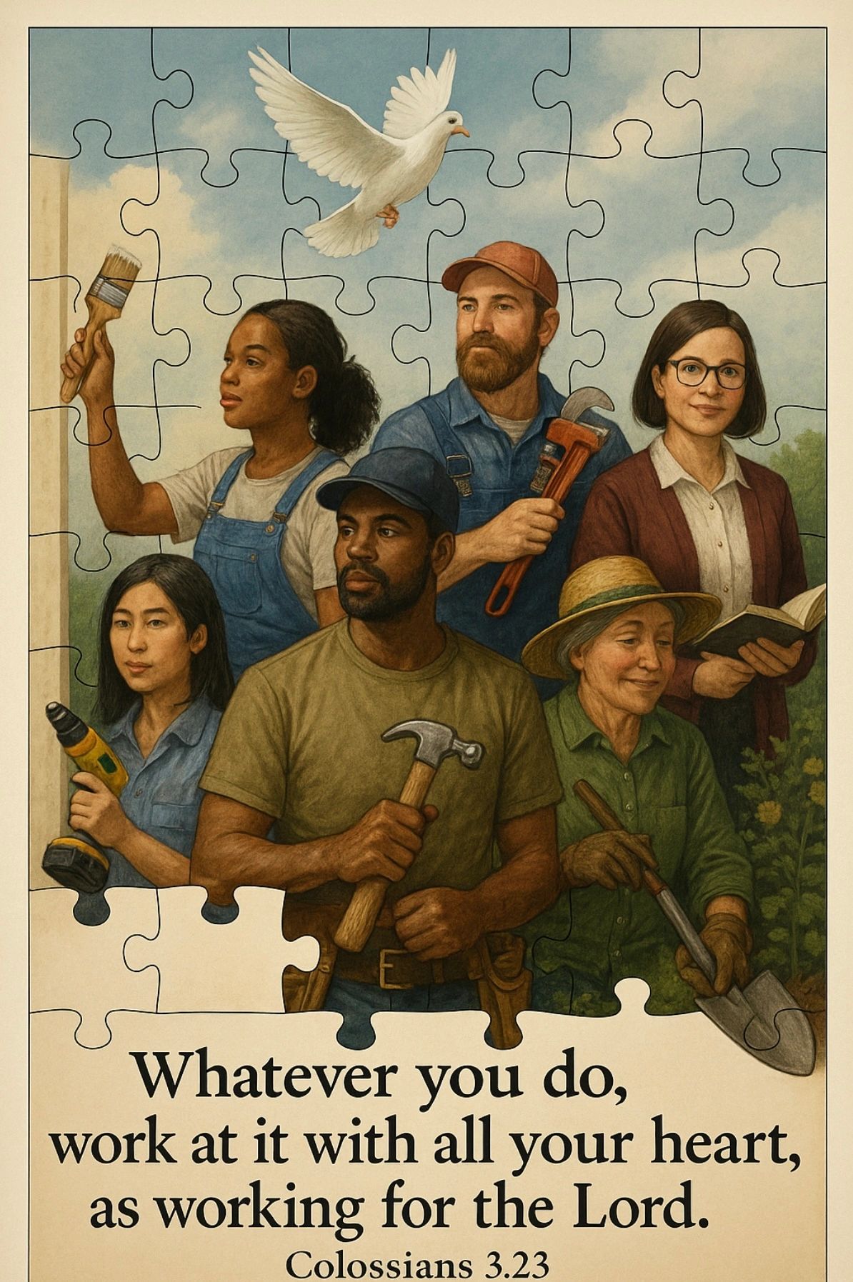 Are you the missing piece of this puzzle?"Are you the missing piece of this puzzle?""Are you the mis