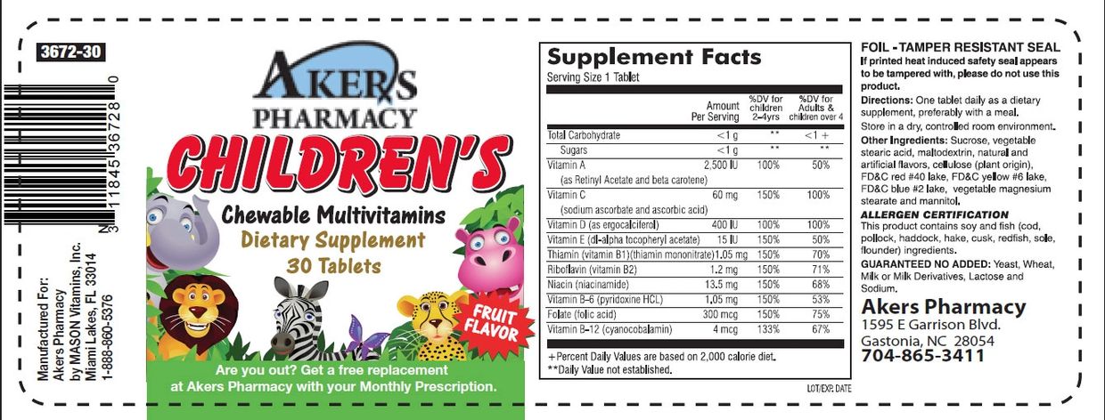 Free Children's Vitamins label