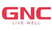 GNC logo with slogan Live Well in red.