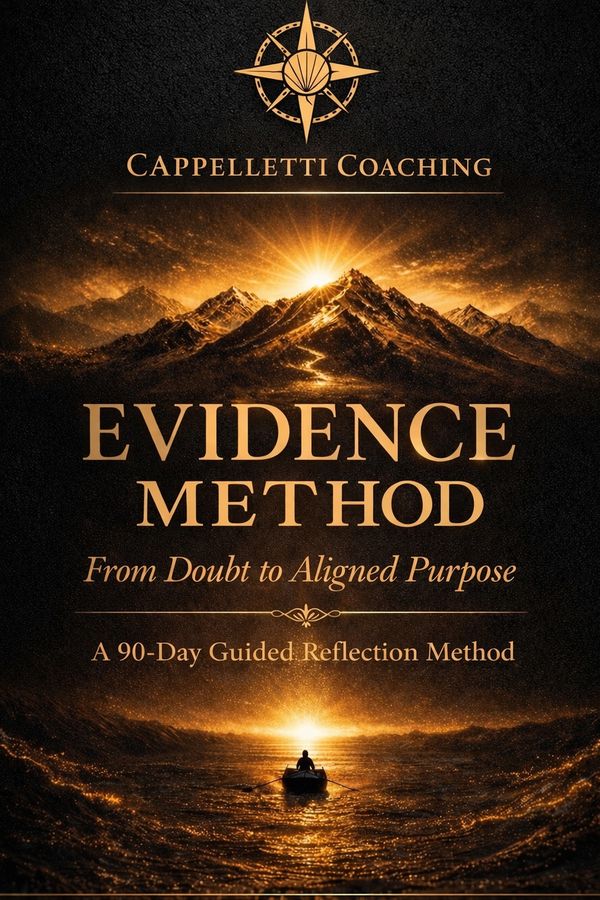 Cappelletti Coaching's Evidence Method: a 90-day guided reflection from doubt to purpose.