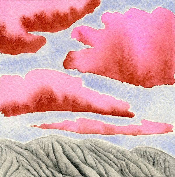 Pinky + The Brain, watercolor on paper, 4x4 in. 2025